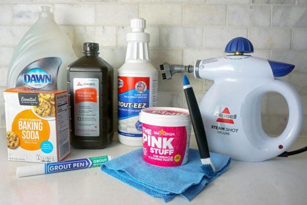 how to clean grout