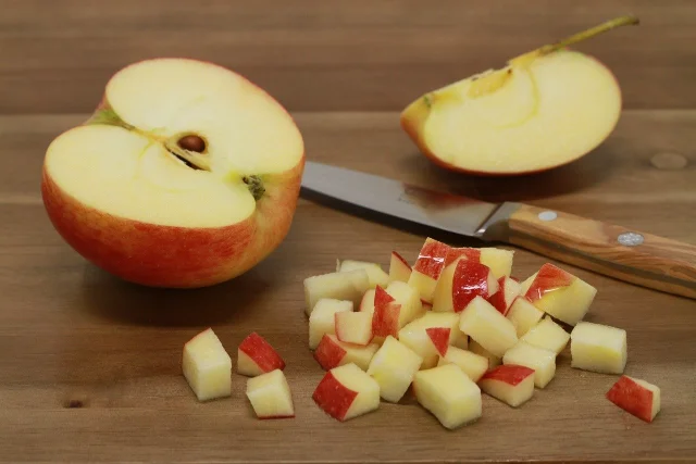 chopped apple